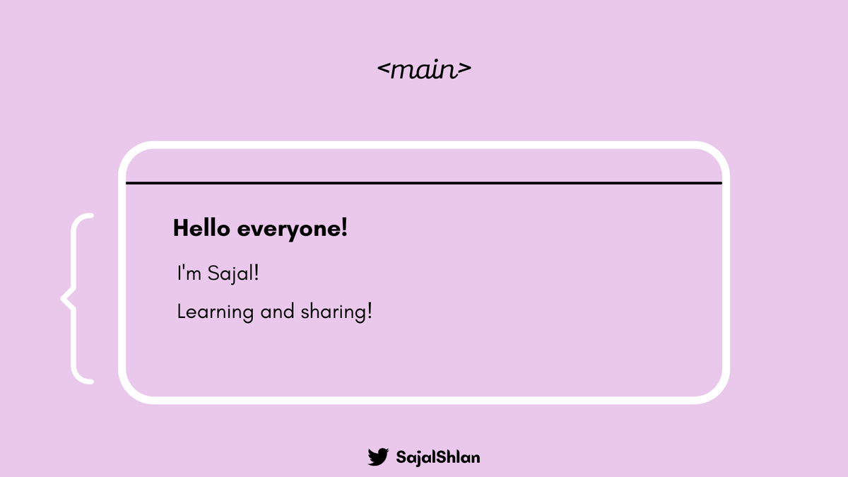 Semantic Elements in HTML | Sajal Sharma ☕