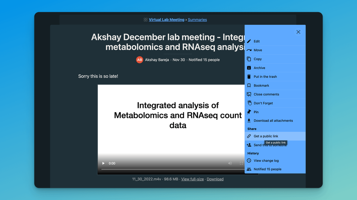 Flipping Lab Meetings