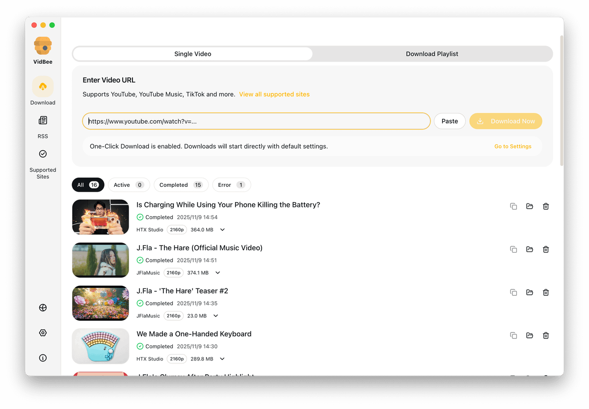 VidBee: Smarter Video Downloads