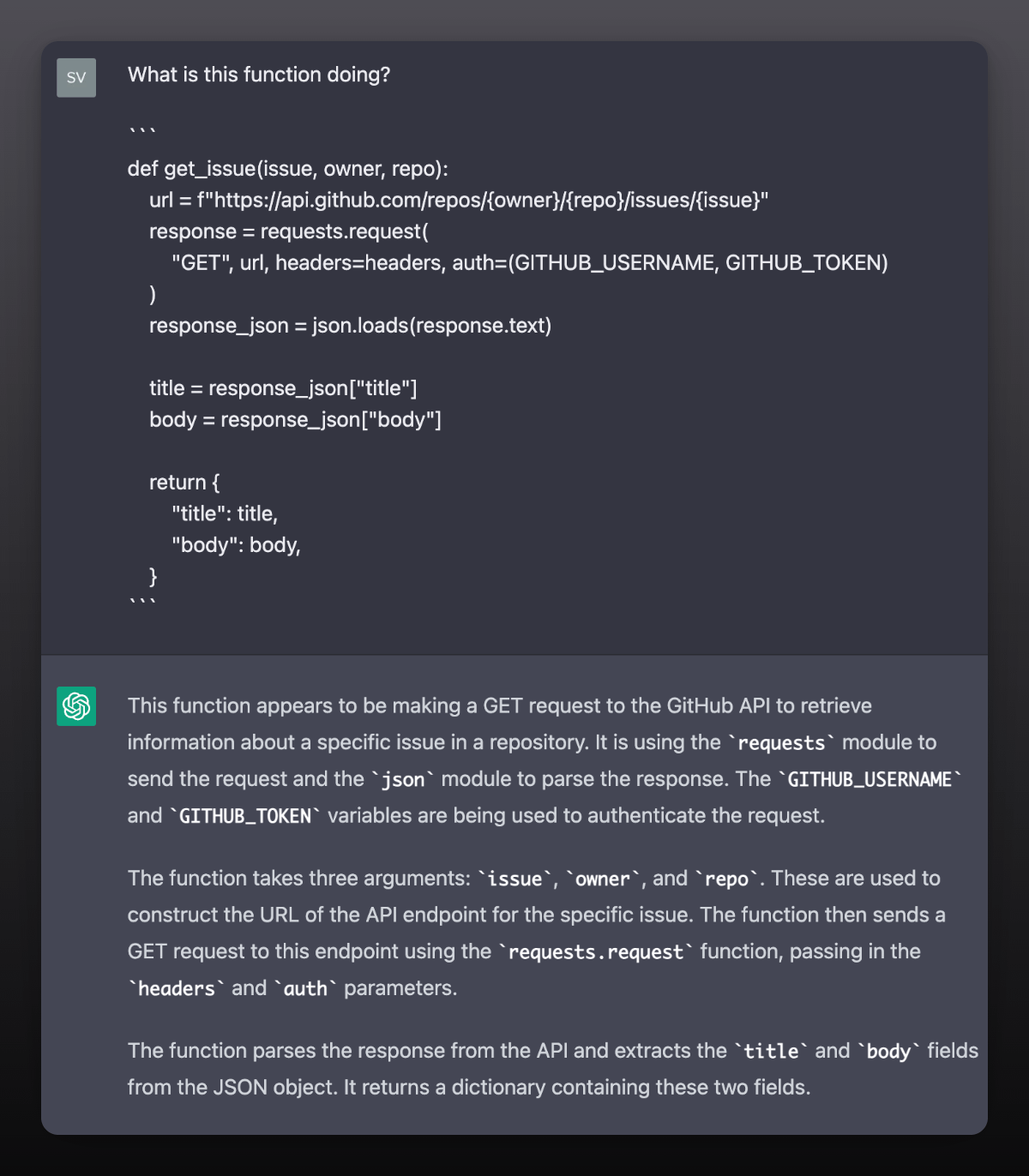 how does chatgpt write code?