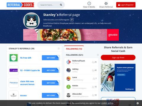 Updates to My Referral Pages, June 8, 2023 | Stan ‘The Man’