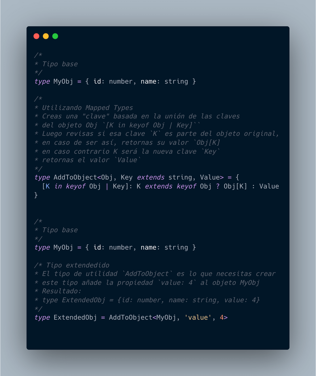 Typescript: Agregar propiedades a un objeto | Matías